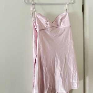 Lucy in the Sky Blush Satin Dress